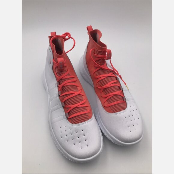 NWOB Under Armour Curry 4 FloTro Playoffs White/Crimson Basketball Sneakers main image 5